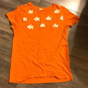 Orange fish tee shirt